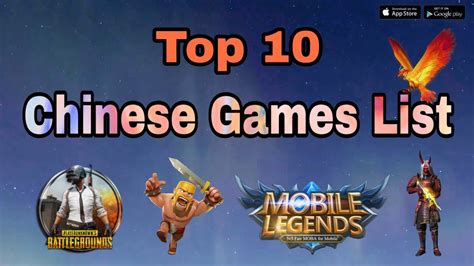 chinese games list in play store
